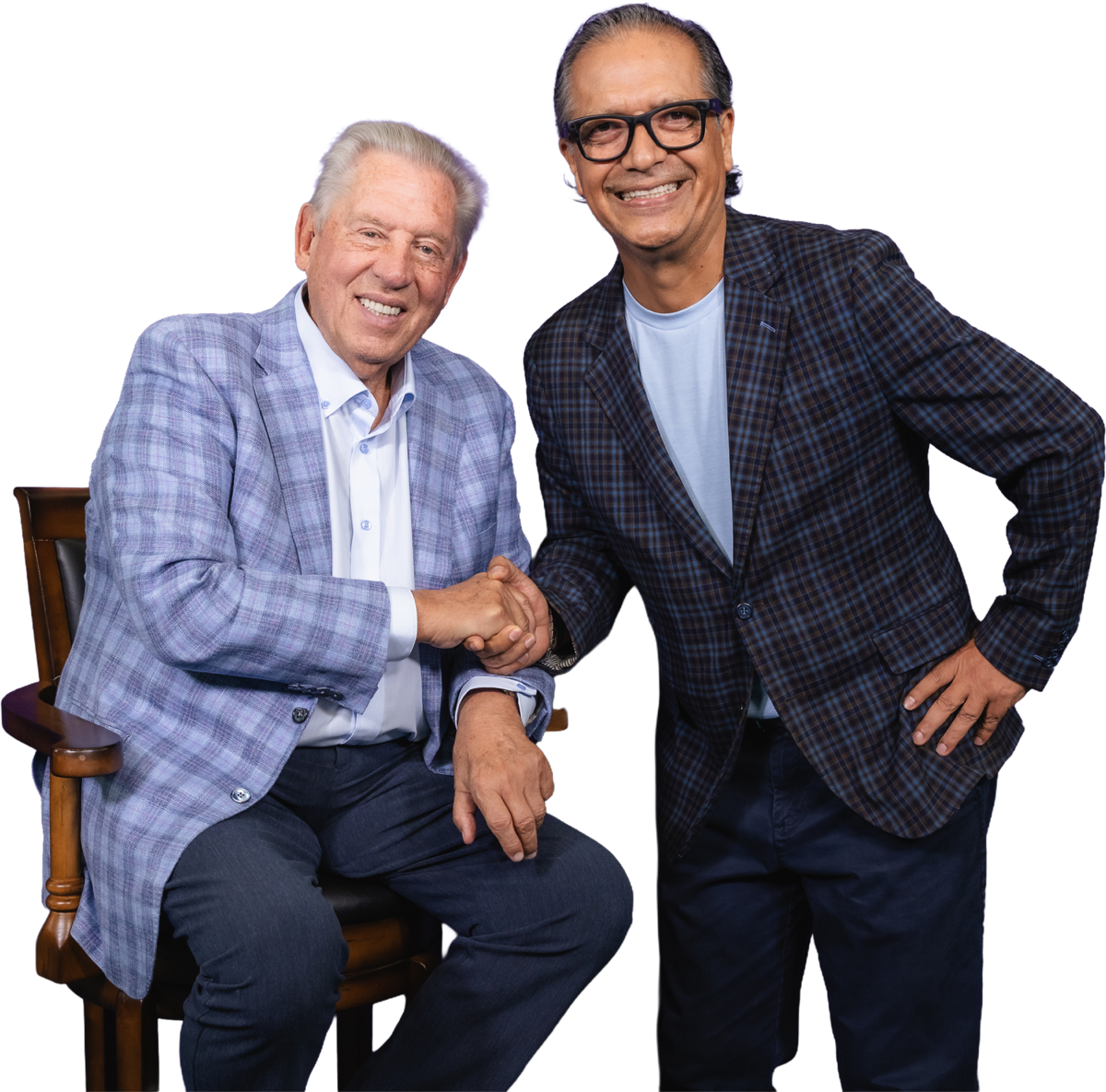 Dr. Manuel Ávalos con John C. Maxwell